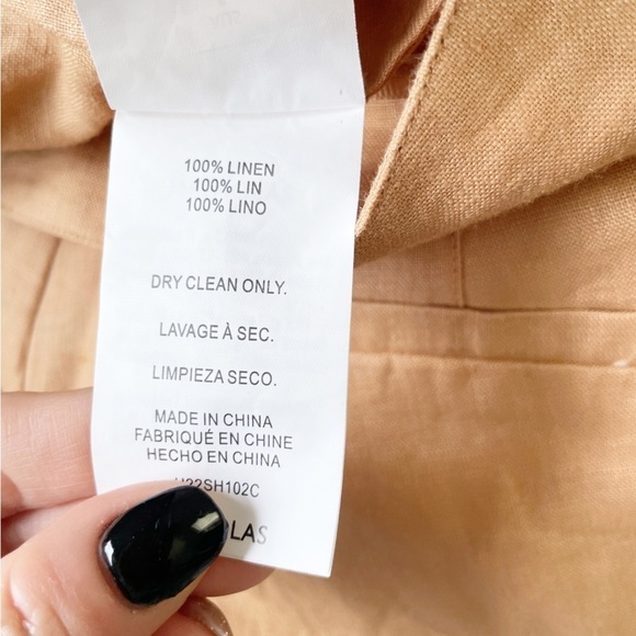 NWT NICHOLAS Delfina Short Linen In Twig - Picture 7 of 8